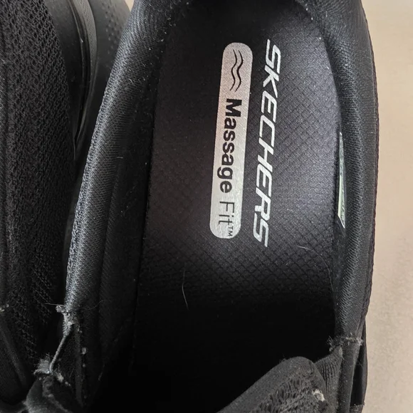 Skechers Men’s Black Slip-On Mesh Sneakers - Picture 7 of 7